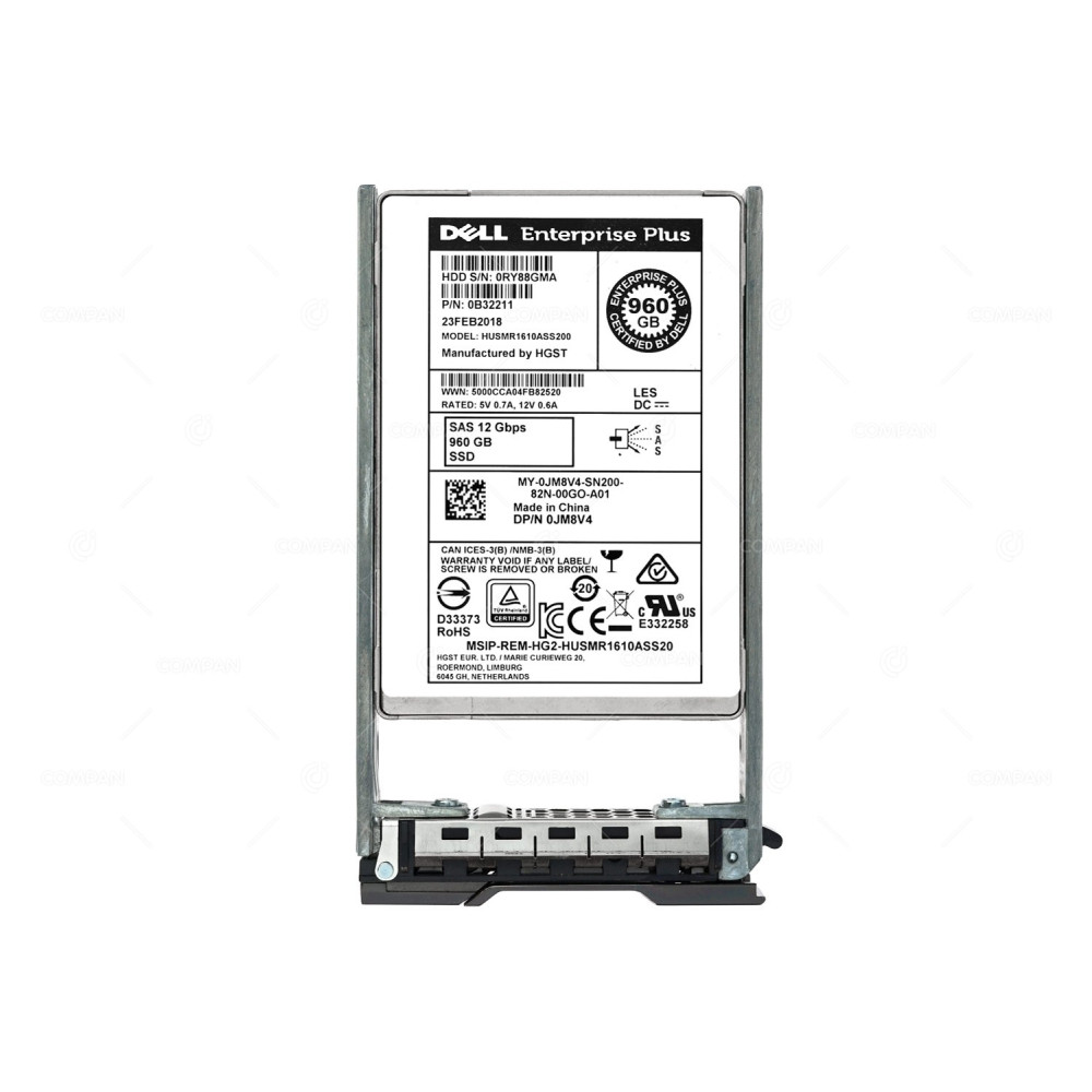 JM8V4 DELL SSD 960GB SAS 12G 2.5" SFF FOR DELL COMPELENT